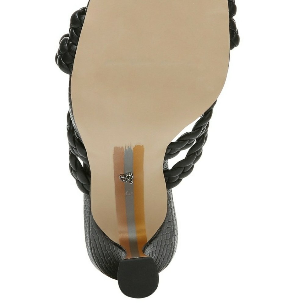 Majorie Sam Edelman Black Strappy Mule Leather S… - Picture 15 of 16